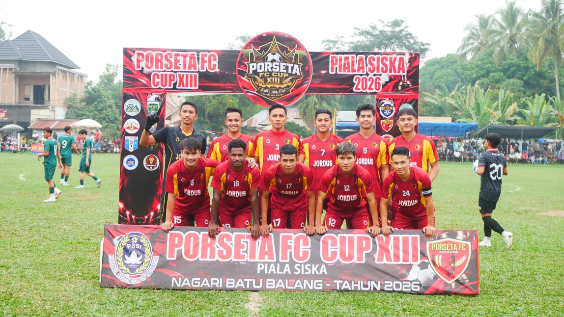 Jordus FC Juara Porseta CUP XIII (Foto:Minangsatu)